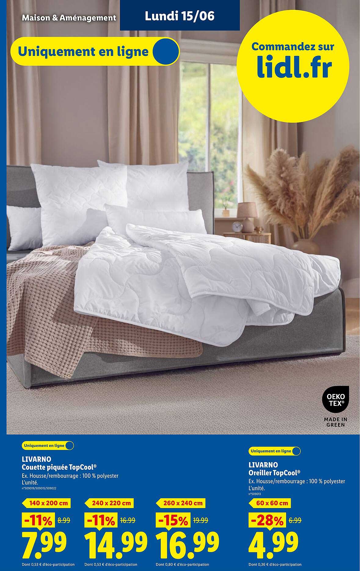 LIVARNO Couette piquée TopCool®