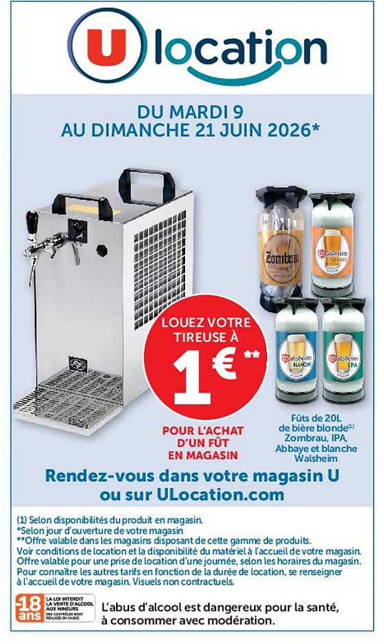 LOUEZ VOTRE TIREUSE À 1 €
