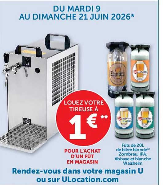 LOUEZ VOTRE TIREUSE À 1€**