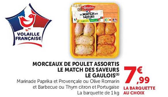 MORCEAUX DE POULET ASSORTIS LE MATCH DES SAVEURS LE GAULOIS(1)