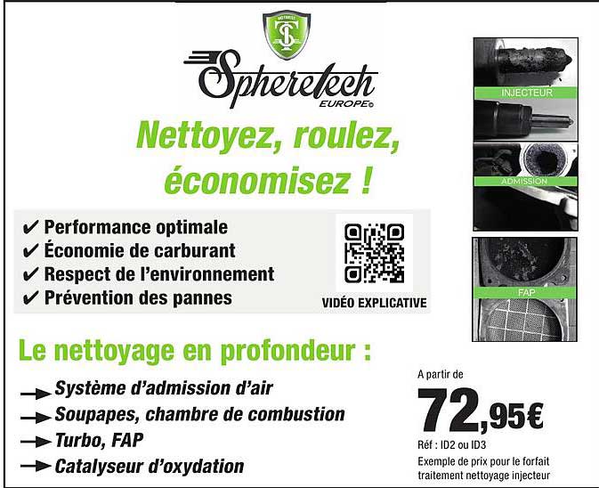 Nettoyez, roulez, économisez !