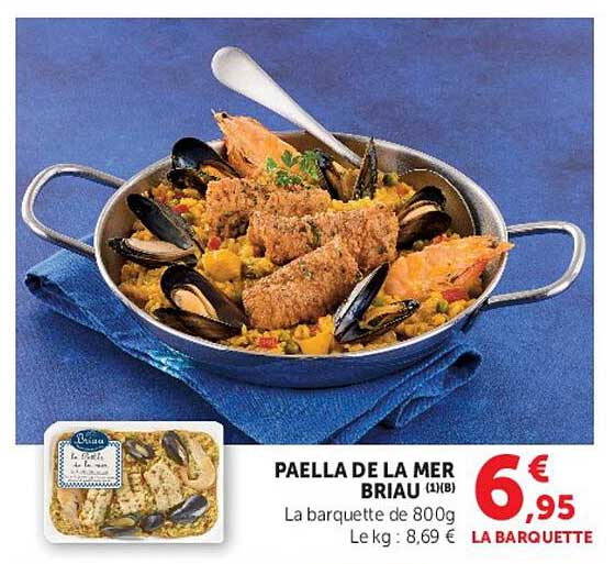 PAELLA DE LA MER BRIAU (1)(B) La barquette 800g