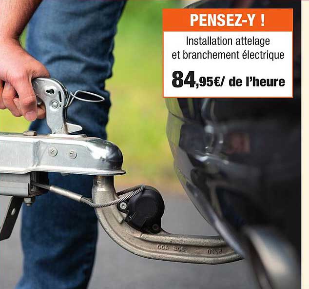 PENSEZ-Y ! Installation attelage et branchement électrique