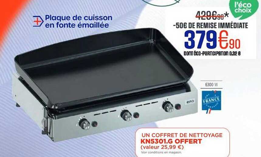 Plaque de cuisson en fonte émaillée
