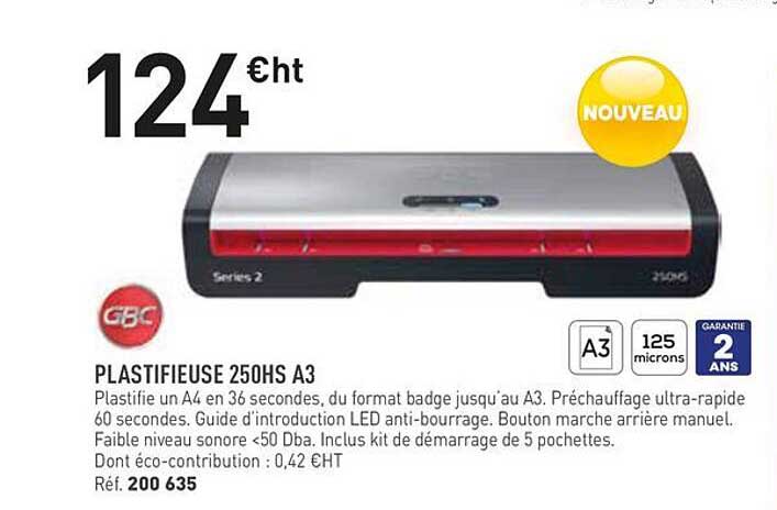 PLASTIFIEUSE 250HS A3