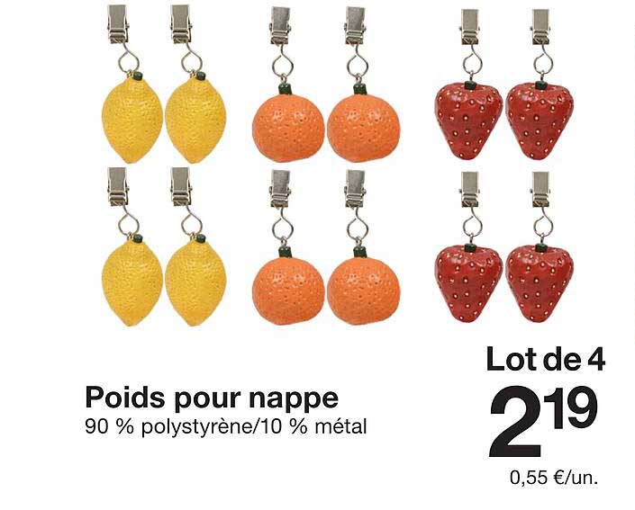 Poids pour nappe