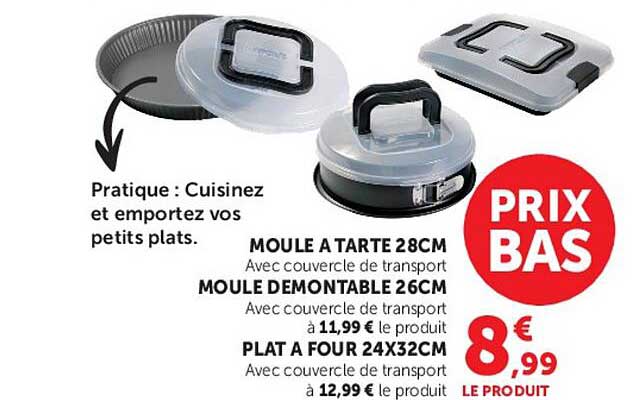Pratique : Cuisinez et emportez vos petits plats.