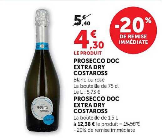 PROSECCO DOC EXTRA DRY COSTAROSS