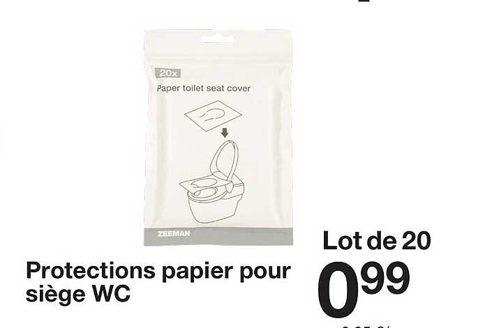 Protections papier pour siège WC