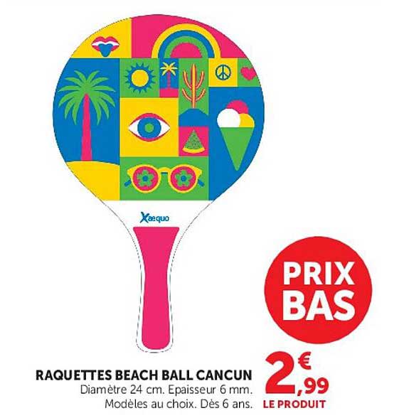 RAQUETTES BEACH BALL CANCUN