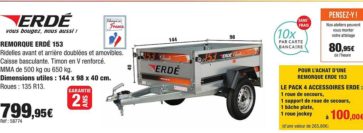 REMORQUE ERDÉ 153