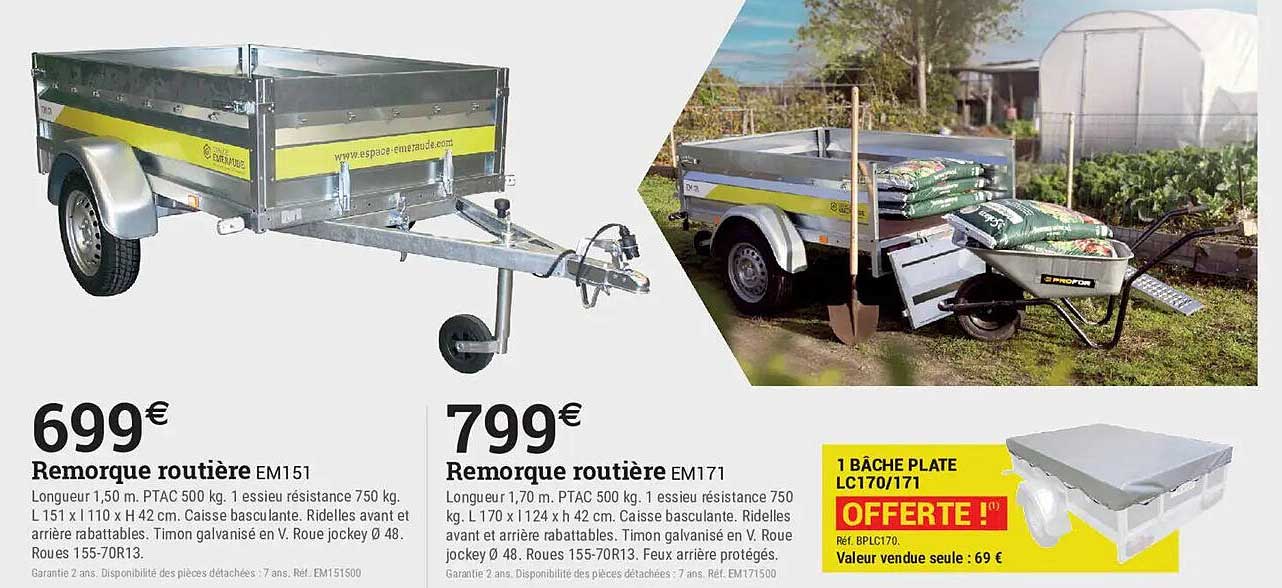Remorque routière EM151