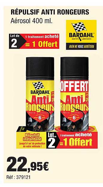 RÉPULSIF ANTI RONGEURS Aérosol 400 ml.