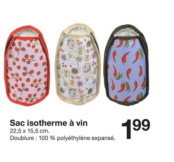 Sac isotherme à vin