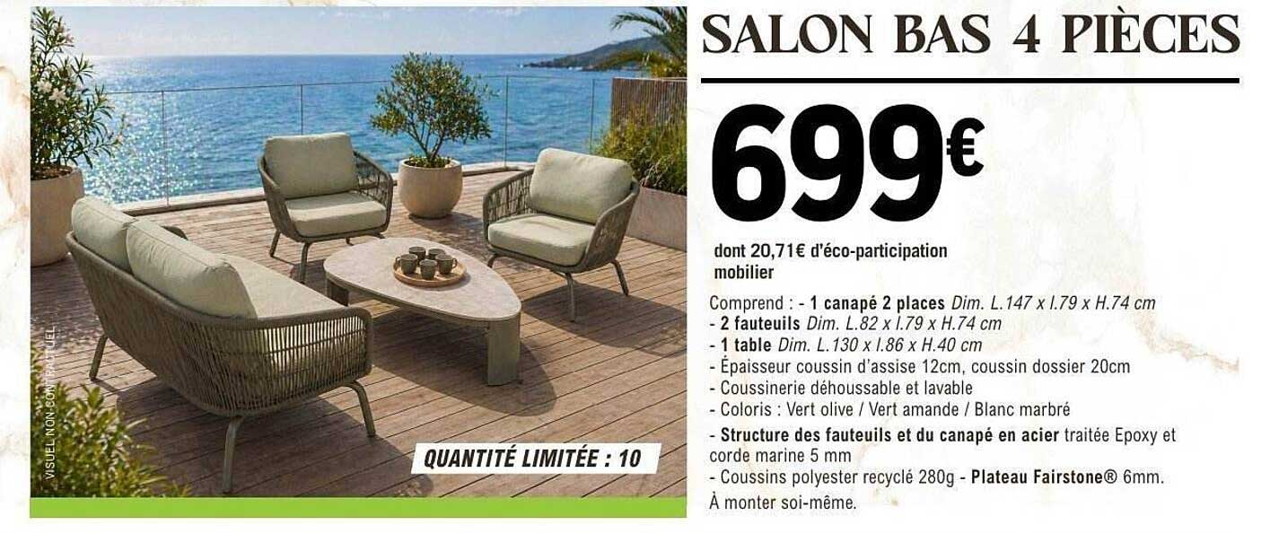 SALON BAS 4 PIÈCES