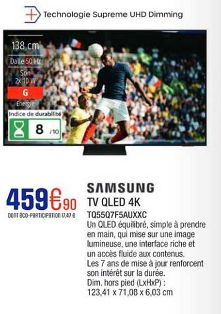 SAMSUNG TV QLED 4K TQ55Q7F5AUXXC