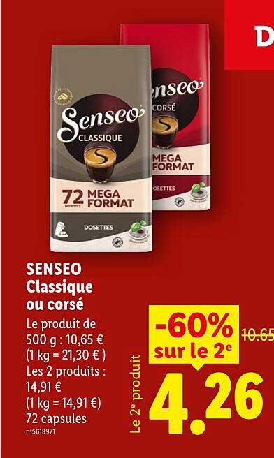SENSEO classique ou corsé
