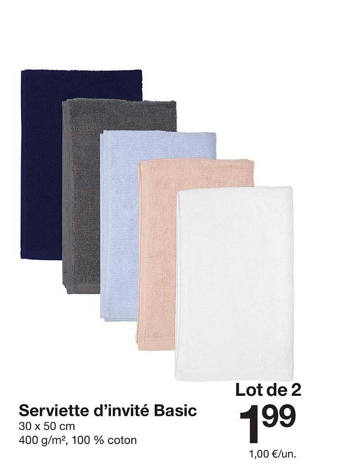 Serviette d’invité Basic