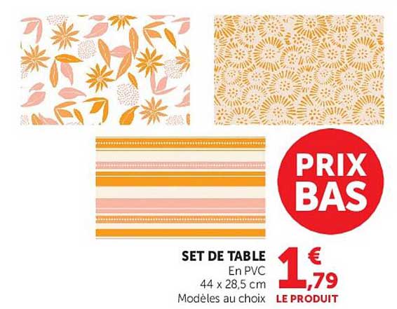 SET DE TABLE