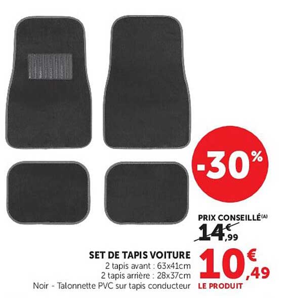 SET DE TAPIS VOITURE