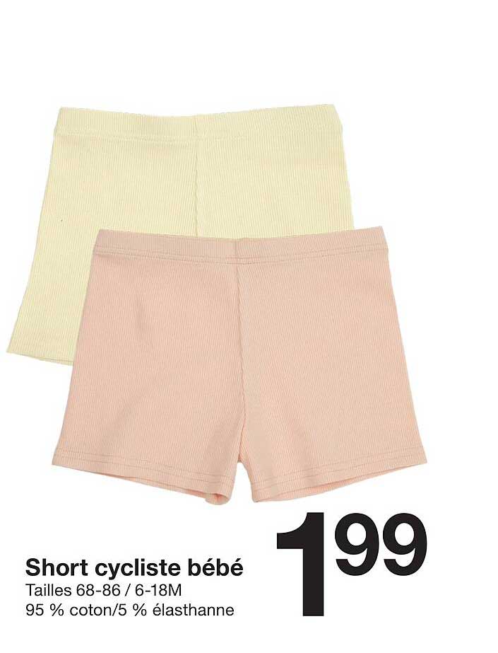 Short cycliste bébé