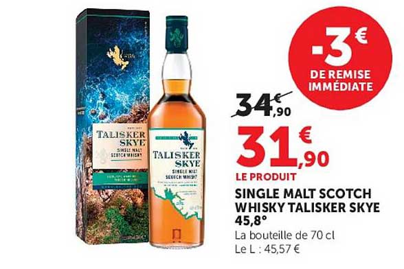Single Malt Scotch Whisky Talisker Skye 45,8°