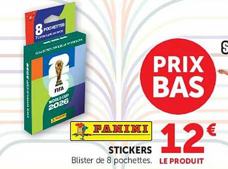 STICKERS Blister de 8 pochettes.