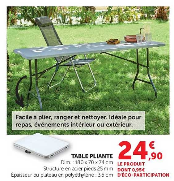 TABLE PLIANTE