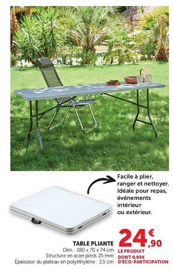 TABLE PLIANTE