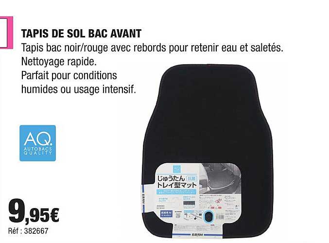 TAPIS DE SOL BAC AVANT