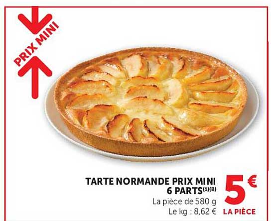 TARTE NORMANDE PRIX MINI 6 PARTS