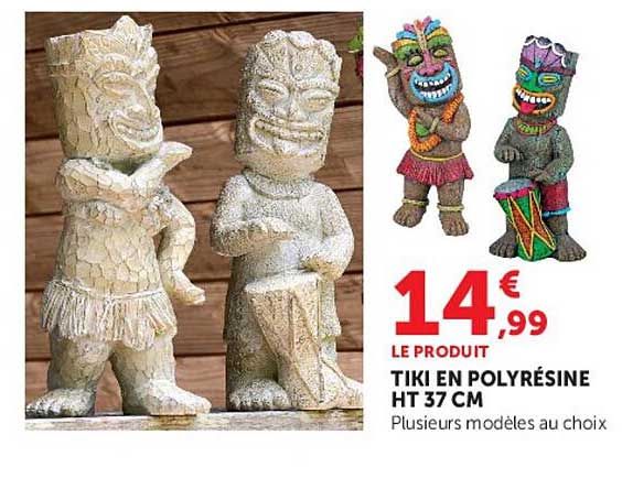 TIKI EN POLYRÉSINE HT 37 CM