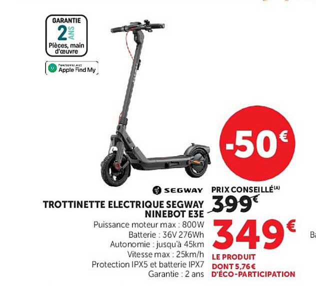 TROTTINETTE ELECTRIQUE SEGWAY NINEBOT E3E