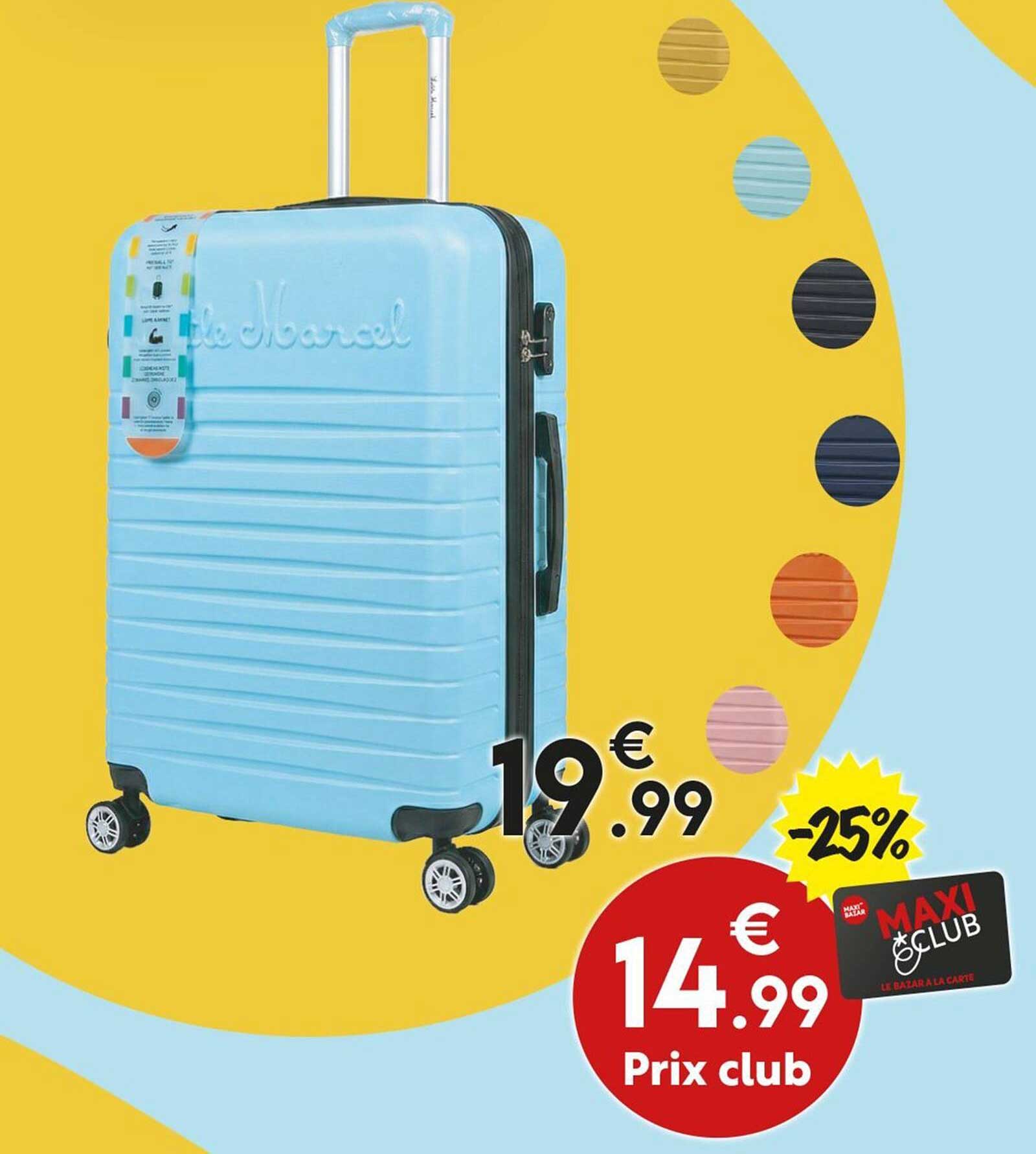 Valise cabine bleu clair