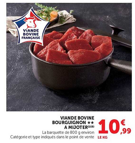 VIANDE BOVINE BOURGUIGNON ** A MIJOTER(1)(B)