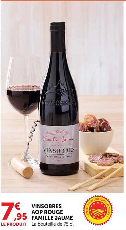 VINSOBRES AOP ROUGE FAMILLE JAUME