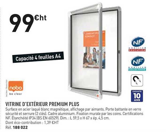 VITRINE D’EXTÉRIEUR PREMIUM PLUS