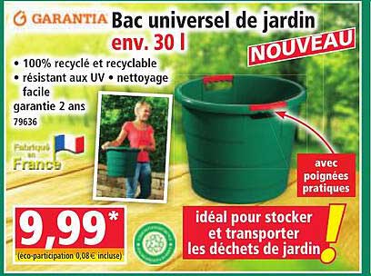 Bac universel de jardin env. 30 l
