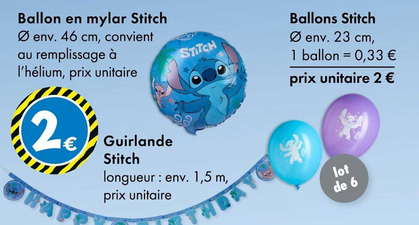 Ballon en mylar Stitch