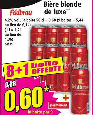 Bière blonde de luxe**