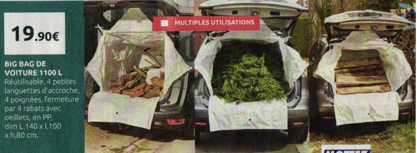 BIG BAG DE VOITURE 1100 L