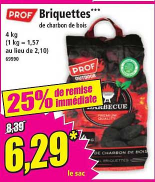 Briquettes de charbon de bois