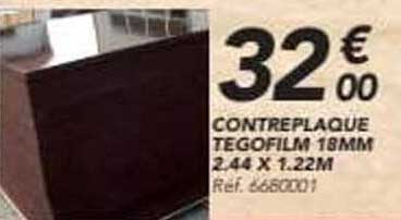 CONTREPLAQUE TEGOFILM 18MM