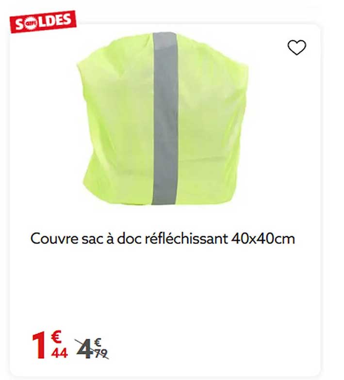 Couvre sac à doc réfléchissant 40x40cm