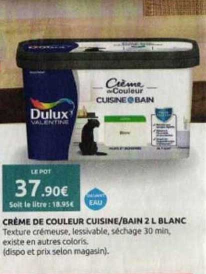 CRÈME DE COULEUR CUISINE/BAIN 2 L BLANC