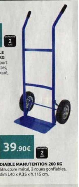 DOLLY PLIABLE MANUTENTION 200 KG