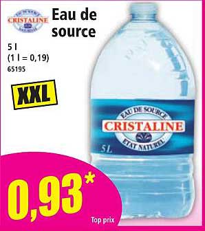 Eau de source