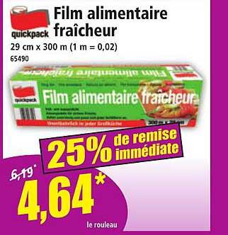 Film alimentaire fraîcheur