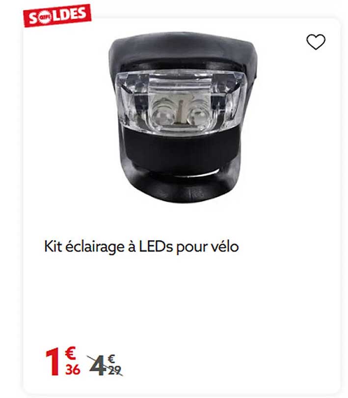 Kit éclairage à LEDs pour vélo
