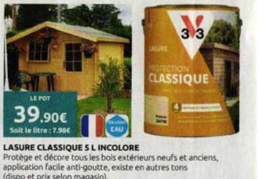 LASURE CLASSIQUE 5 L INCOLORE